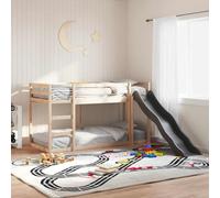 SKTQYQO Lit superposé toboggan et escalier Structure de lit pour chambres à coucher Lit multifonction Convient pour les hôtels et les studios 90 x 190 cm Bois massif pin