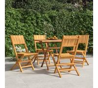 SKTQYQO Lot de 4 chaises de jardin pliantes en bois massif en teck 47 x 61 x 90 cm avec dossier à lattes pour extérieur, meubles de terrasse confortables et robustes, capacité de charge 110 kg
