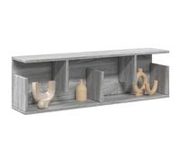 SKTQYQO Meuble mural 100 x 20 x 30 cm Gris Sonoma en bois multicouche, armoire murale pour salon et cuisine, aggloméré stable et résistant à l'humidité, grand espace