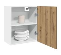 SKTQYQO Meubles suspendus artisanaux Lyon 2 pièces 50 x 31 x 60 cm en chêne aggloméré pour optimiser l'espace cuisine avec montage mural et grande capacité de chargement