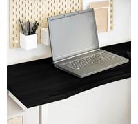 SKTQYQO Plateau de bureau en chêne massif marron foncé 120 x 60 x 2,5 cm pour bureau et maison, haut table robuste multifonctionnel avec finition naturelle et surface lisse