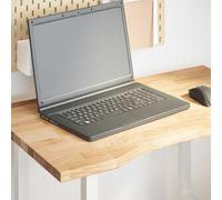 SKTQYQO Plateau de bureau en chêne massif non traité 80 x 50 x 2,5 cm pour bureau et maison, bois naturel robuste avec surface lisse pour personnalisation, idéal pour créer des meubles