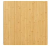 SKTQYQO Plateau de table en bambou 90 x 90 x 2,5 cm pour renouveler les tables de salon ou de bar avec bords arrondis et surface peinte facile à nettoyer - Matériau durable et naturel