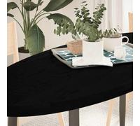 SKTQYQO Plateau de table marron foncé 140 x 60 x 4 cm en chêne massif ovale pour rénover les tables, solution multifonctionnelle pour maison et contextes commerciaux, bois massif de chêne