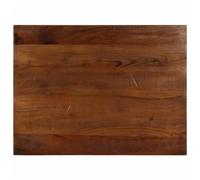 SKTQYQO Plateau de table rectangulaire en massif de récupération 80 x 50 x 2,5 cm avec finition naturelle pour rénovation table, design rustique et surface facile à nettoyer, bois durable