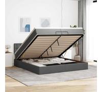 SKTQYQO Structure de lit Pouf avec matelas lit multifonctionnel Lit multifonction adapté pour hôtel et études 200 x 200 cm en tissu