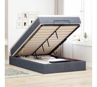 SKTQYQO Structure Lit Pouf avec matelas Structure lit pour hôtel Convient pour hôtel et études 120 x 200 cm Velours