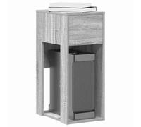 SKTQYQO Support tour pour ordinateur avec tiroir gris Sonoma 30 x 44 x 74 cm, armoire pour ordinateur avec plateau supérieur et compartiment ouvert, matériau aggloméré stable et résistant, idéal
