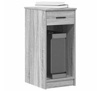 SKTQYQO Support tour pour ordinateur avec tiroir gris Sonoma 35 x 45 x 77 cm, armoire pour ordinateur avec plateau supérieur et compartiment ouvert, matériau aggloméré stable et résistant, idéal
