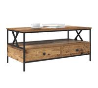 SKTQYQO Table basse en bois vieilli 100 x 51 x 45 cm