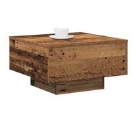SKTQYQO Table basse en bois vieilli 55 x 55 x 31 cm