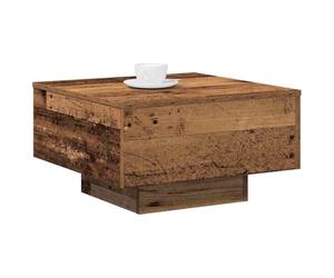 SKTQYQO Table basse en bois vieilli 55 x 55 x 31 cm
