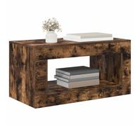 SKTQYQO Table basse moderne chêne fumé | Surface spacieuse, construction solide, design élégant, pour le salon