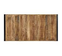 SKTQYQO Table basse rectangulaire 180 x 90 x 40 cm en bois de manguier brut