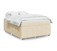 SKTQYQO Tour de lit à ressorts avec matelas crème, lit multifonction, structure de lit d'hôtel, convient pour les hôtels et les studios 160 x 200 cm en tissu