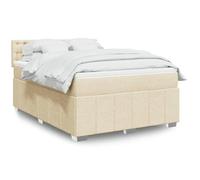 SKTQYQO Tour de lit à ressorts avec matelas crème, lit multifonctionnel, structure de lit multi-usages Convient pour hôtels et studios 160 x 200 cm en tissu