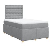 SKTQYQO Tour de lit à ressorts avec matelas gris clair, structure de lit polyvalent, lit multifonction, convient pour les hôtels et les studios, 120 x 190 cm