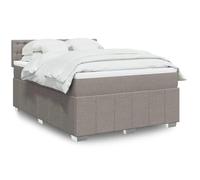 SKTQYQO Tour de lit à ressorts avec matelas taupe et lit multifonction, structure de lit multi-usages pour hôtels et studios 140 x 200 cm en tissu