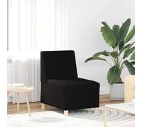 SKTQYQO Unité de canapé modulaire sans accoudoirs, 3 pièces, noir