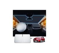 SKTU Pare-Soleil Pare-Brise Avant pour Renault Clio 4 2013-2019, Pare-Soleil Pliable Protection UV, Protection de Pare-Brise en Tant Qu’Accessoire Renault Clio