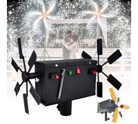 SKUBIS Machine Scintillante à Fontaine rotative, avec 12 récepteurs + télécommande sans Fil, Machine de Mariage à Double Roue pour Feux d'artifice