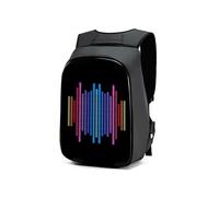 SKUBIS Sac à Dos avec écran LED de 15 Pouces, Sac à Dos pour Ordinateur Portable avec Application et écran programmable, Sac à Dos pour Panneau d'affichage, Sac à Dos Anime Pixel