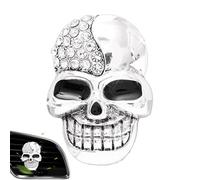 Skull Air Shower Award - Clip de parfum de ventilation de tête d'os, décoration intérieure de véhicule, décoration artistique de voiture, diffuseur de parfum pour conduire, accessoire durable