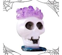 Skull Amethyst - Sculpture réaliste des crânes Humains, décoration de crânes de Pierres précieuses | Fournitures de fête d'halloween, de Squelette Gothique, cicatrisation de, skuull,