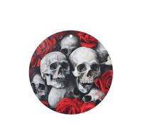 Skull And Red Rose Printing 10 Pcs Car Air Freshener Hanging Sheets Car Scented Hanging Sheets With Rope For Car Home