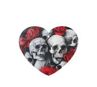 Skull And Red Rose Printing 10 Pcs Car Air Freshener Hanging Sheets Car Scented Hanging Sheets With Rope For Car Home