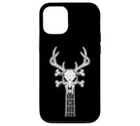 Skull Antlers Guitare Rock and Roll Metalhead Music Band Coque pour iPhone 12/12 Pro