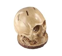 Skull Bladez Holder - Creative Decorative Empty Block Countertop Holder | Knives Organizer for Kitchen Countertop, Knives Forks Spoons Holder, Unique Skull Sculpture Cutlery Organizer, Spooky Home