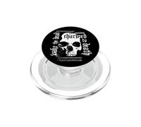 Skull Charmed to Death Wake The Dead Goth Punk Flyer Style PopSockets PopGrip pour MagSafe