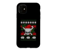 Skull Chef Culinary Gangster Ugly Christmas Santa Hat Xmas Coque pour iPhone 11