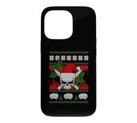 Skull Chef Culinary Gangster Ugly Christmas Santa Hat Xmas Coque pour iPhone 13 Pro