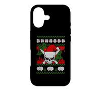 Skull Chef Culinary Gangster Ugly Christmas Santa Hat Xmas Coque pour iPhone 17