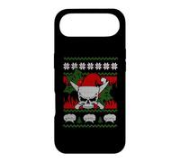 Skull Chef Culinary Gangster Ugly Christmas Santa Hat Xmas Coque pour iPhone Air