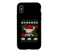 Skull Chef Culinary Gangster Ugly Christmas Santa Hat Xmas Coque pour iPhone X/XS