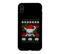 Skull Chef Culinary Gangster Ugly Christmas Santa Hat Xmas Coque pour iPhone XS Max