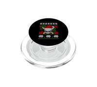 Skull Chef Culinary Gangster Ugly Christmas Santa Hat Xmas PopSockets PopGrip pour MagSafe