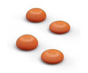 Skull & Co. Convex Thumb Grip Caps Joystick Cap Analog Stick Cap Thumbstick Grip Cover for Nintendo Switch Pro Controller & PS5 / PS4 / Slim/Pro Controller - Candy Orange, 2 Pairs (4pcs)