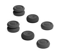 Skull & Co. Ensemble de Poignées de Pouce, Capuchon de Joystick, Capuchon de Stick Analogique pour Nintendo Switch Manette Pro & PS5 / PS4 / Slim/Manette Pro - Noir, 3 Paires (6 Pièces)