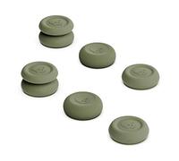 Skull & Co. Ensemble de Poignées de Pouce, Capuchon de Joystick, Capuchon de Stick Analogique pour Nintendo Switch Manette Pro & PS5 / PS4 / Slim/Manette Pro - Vert Olive, 3 Paires (6 Pièces)