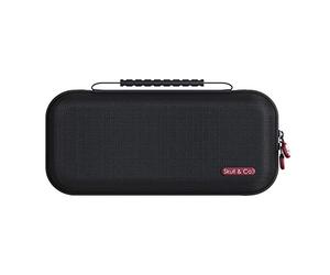 Skull & Co. Étui Maxcarry pour NeoGrip, GripCase Crystal - Étui de Protection de Voyage Portable à Coque Dure avec Rangement pour la Nintendo Switch OLED et OG Switch, GripCase et Accessoires (Noir)