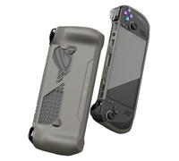 Skull & Co. GripCase Ally for ROG Ally X: A Soft Protective Case with Textured Grips Full Protection and Stand, Shock-Absorption Non-Slip and Anti-Scratch Cover Design - Coyote Gray