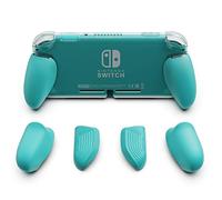 Skull & Co. GripCase Lite : Un Étui de Protection Confortable avec des Poignées Interchangeables [pour s'adapter à Toutes Les Tailles de Mains] pour la Nintendo Switch Lite - Turquoise
