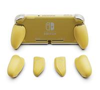 Skull & Co. GripCase Lite : Un Étui de Protection Confortable avec des Poignées Interchangeables [pour s'adapter à Toutes Les Tailles de Mains] pour la Nintendo Switch Lite - Jaune
