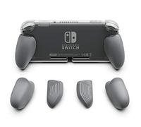 Skull & Co. GripCase Lite : Un Étui de Protection Confortable avec des Poignées Interchangeables [pour s'adapter à Toutes Les Tailles de Mains] pour la Nintendo Switch Lite - Gris