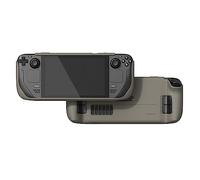 Skull & Co. GripCase SD for Steam Deck and Steam Deck OLED: A Soft Protective Case with Textured Grips Full Protection and Stand, Shock-Absorption Non-Slip and Anti-Scratch Cover Design - Coyote Gray