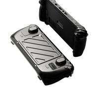 Skull & Co. Stand Grip GripCase Front Cover Bundle for Steam Deck/OLED: Protective Case with Textured Grips Full Protection with Hardshell Front Cover Handheld Design- Smoky Black